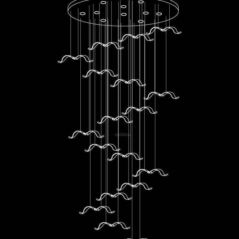 Large Seagull Chandelier with 1/3/5/7/9/11/12/18 heads-Sylvia Space