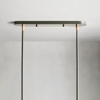 Daphne Linear Linen Chandelier