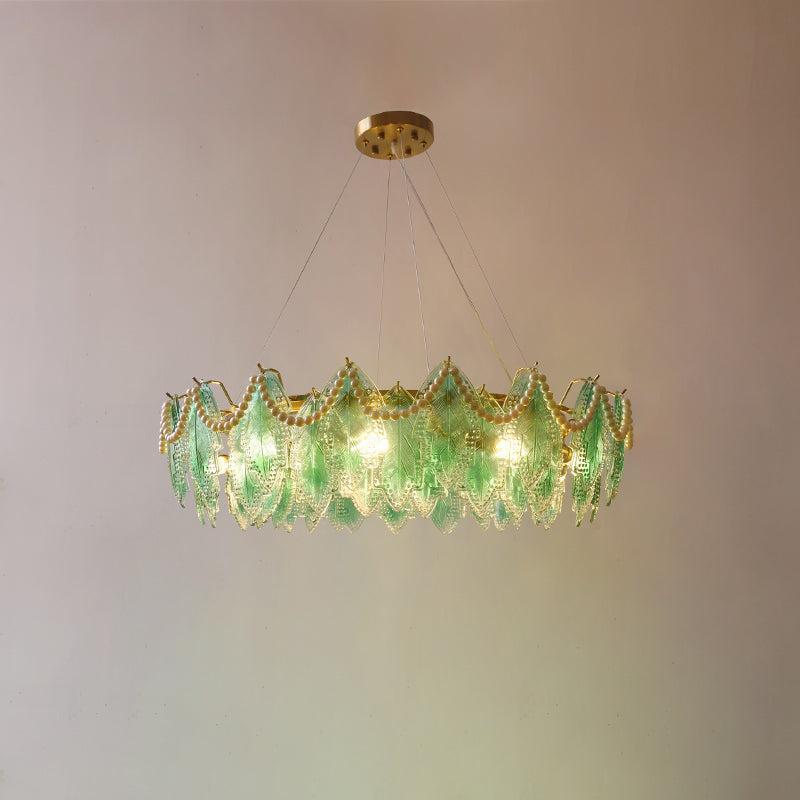 Maple Leaf Type Glass Chandelier-Sylvia Space