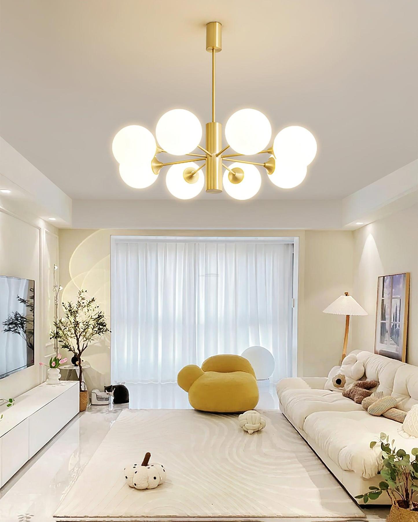 Stella Brass Chandelier with 3/6/8 heads