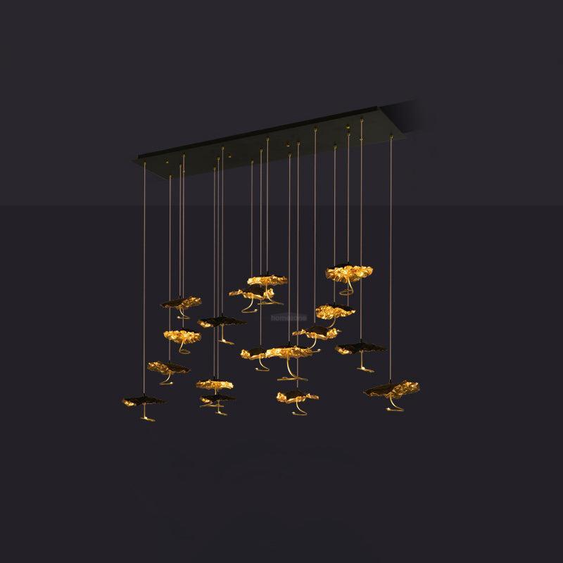 Brass Aviary Constellation Chandelier with 1/3/6/10/17/22 heads-Sylvia Space
