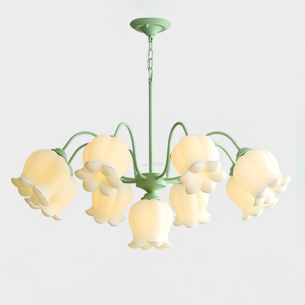 Lilium Cluster Chandelier with 3+1/5+1/6+1/8+1 heads-Sylvia Space