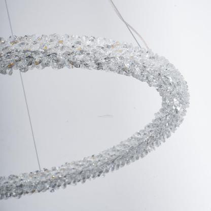 Crystal Ring Chandeliers-Sylvia Space