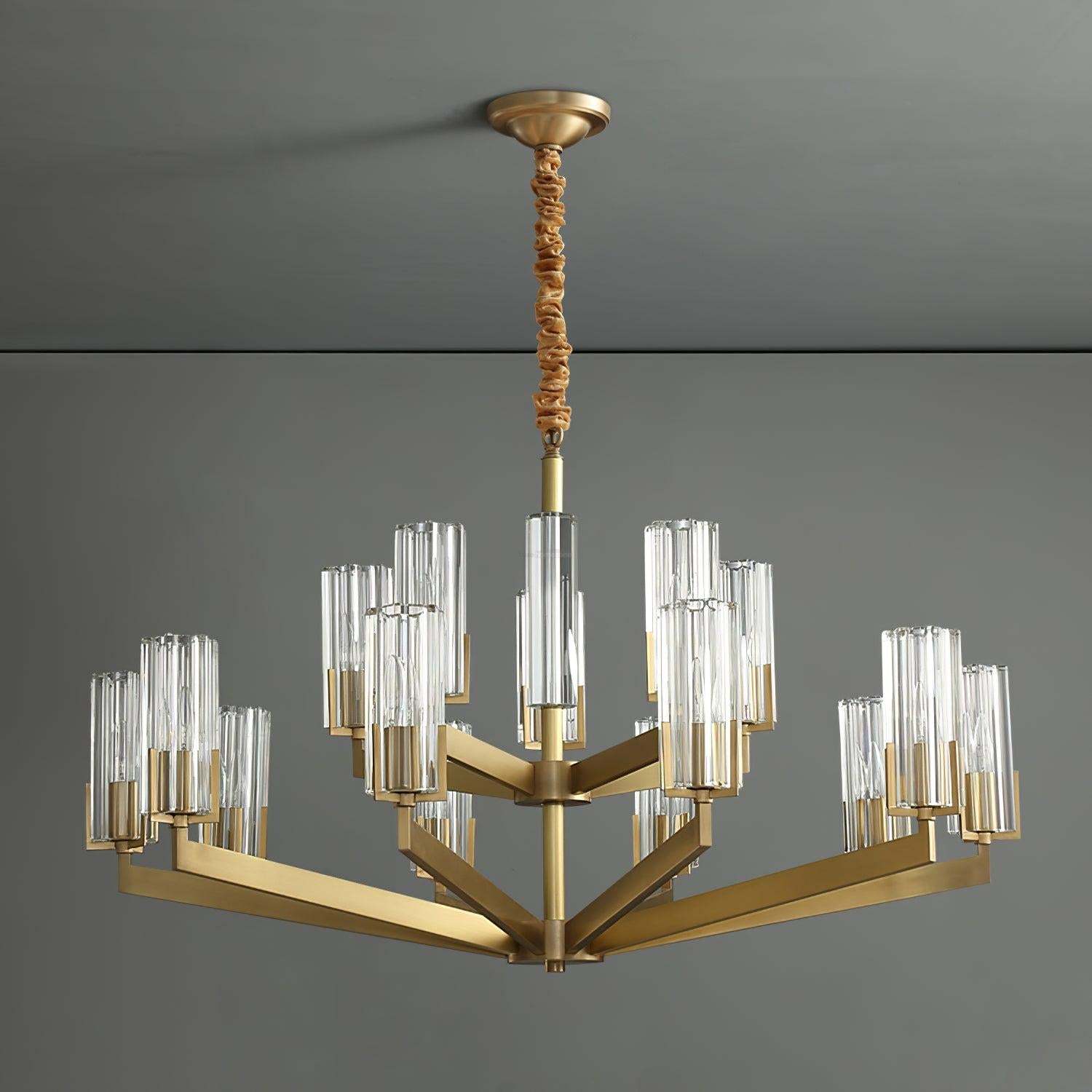 Kayla Brass Chandelier with 6/8/10/15 heads