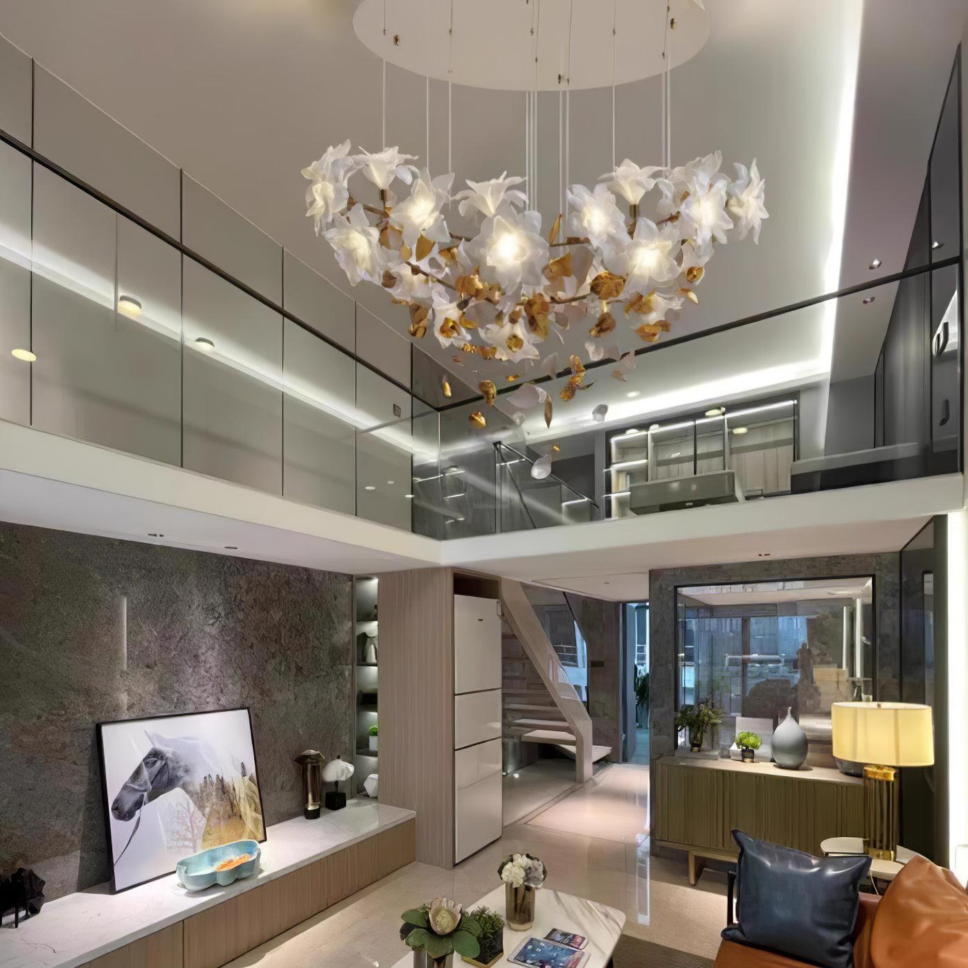 Flying Flowers Fluttering Chandelier with 6 Types-Sylvia Space