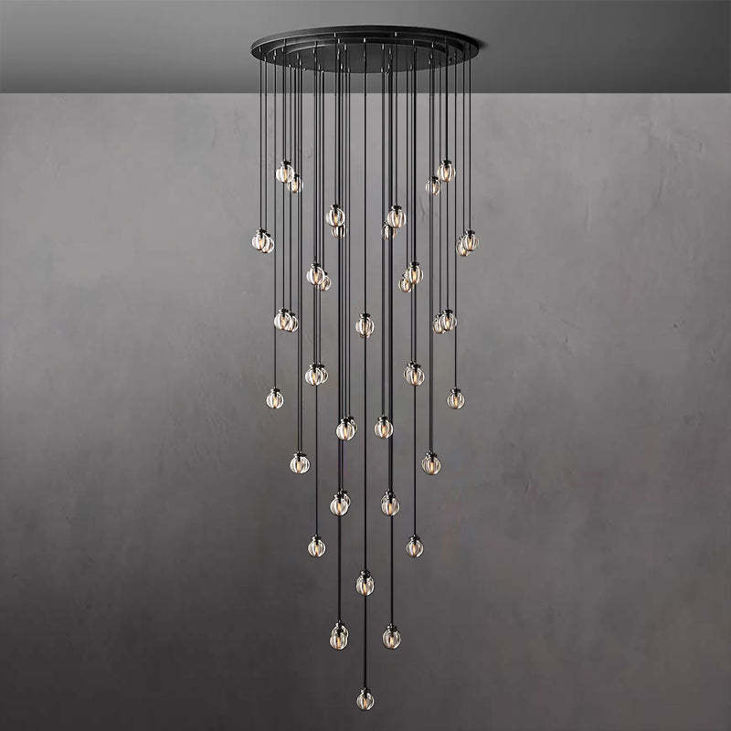 Pearl Round Chandelier D 60"-Sylvia Space
