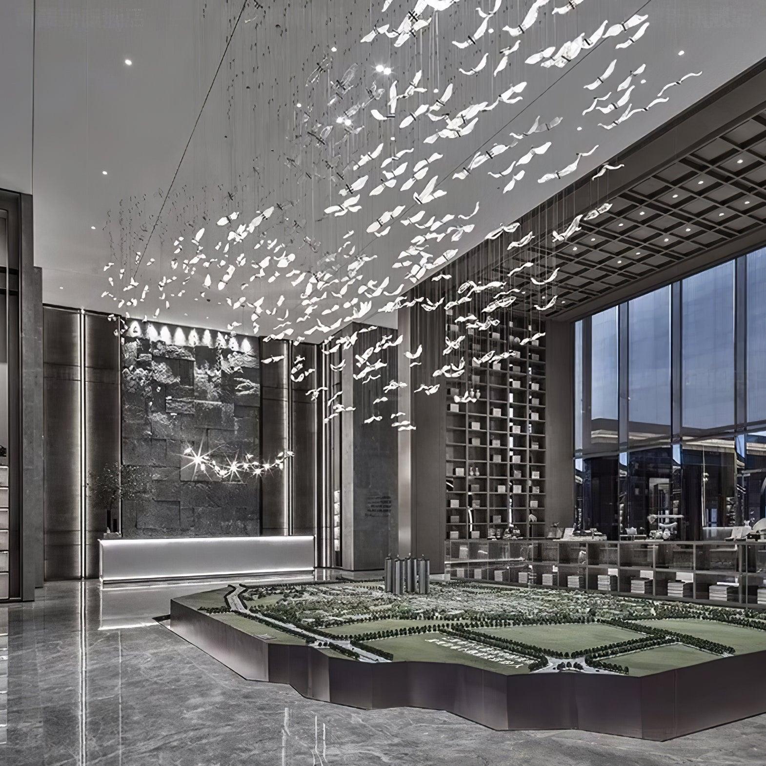 Large Seagull Chandelier with 1/3/5/7/9/11/12/18 heads-Sylvia Space