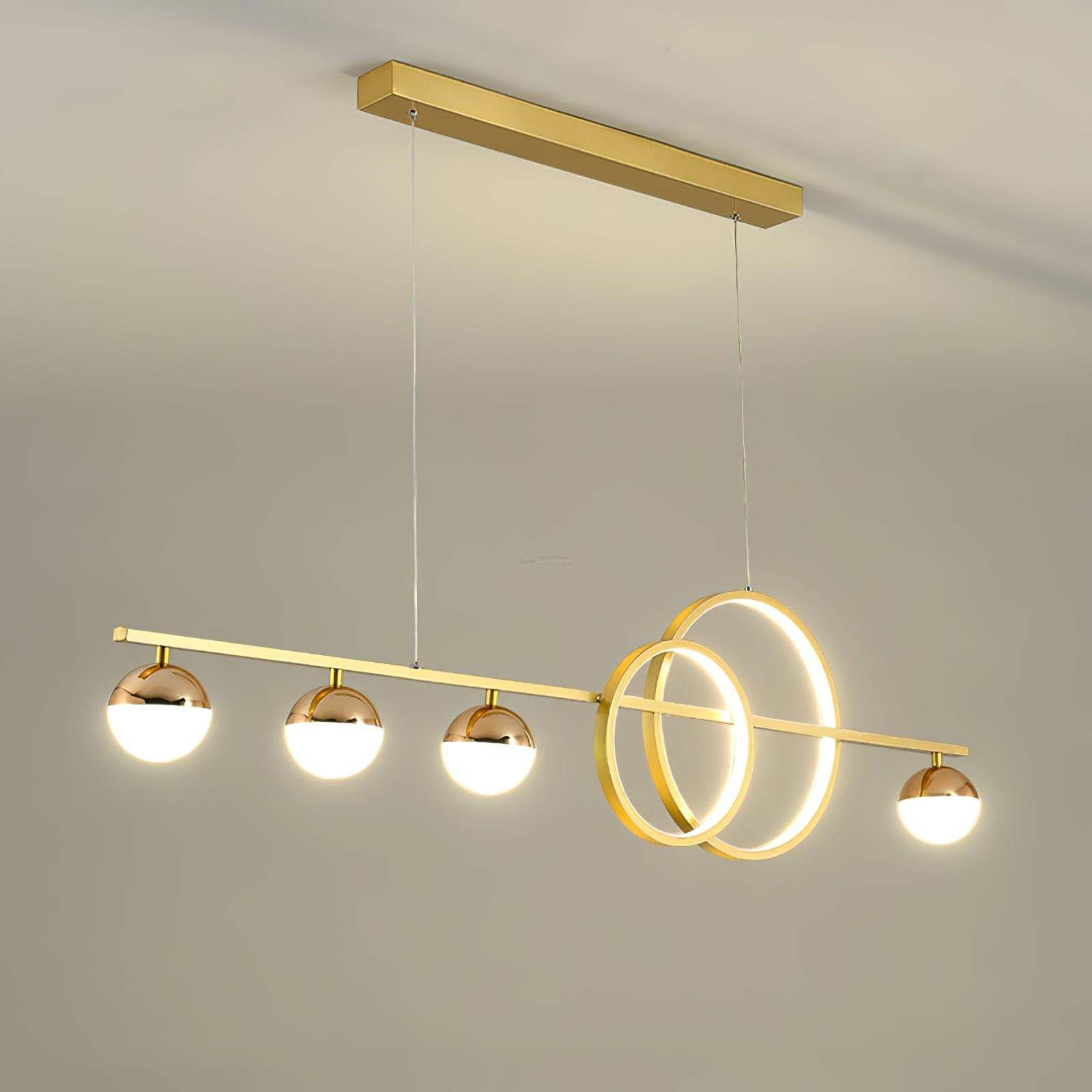 Brooklyn Double Circle Chandelier L 47.2″-Sylvia Space