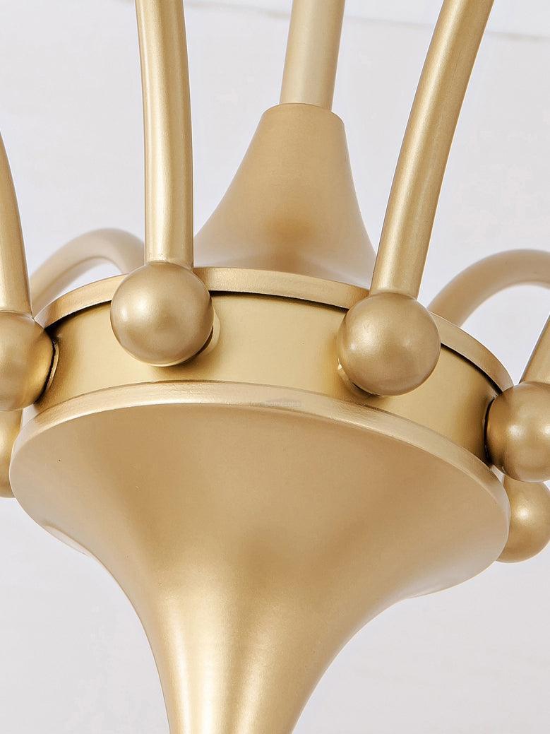 Sculptural Glass Chandelier with 6/8/10 heads-Sylvia Space