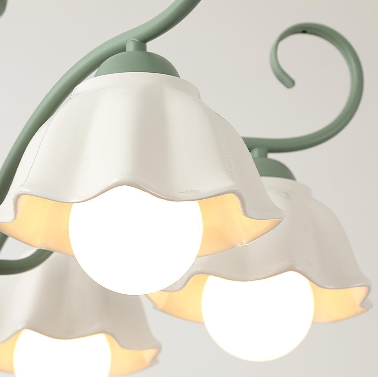 Savoy Flower Chandelier with 3/6/8 heads-Sylvia Space