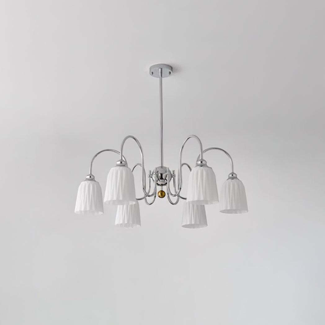 Bauhaus Pleated Chandelier with 3/5/6/8 heads-Sylvia Space