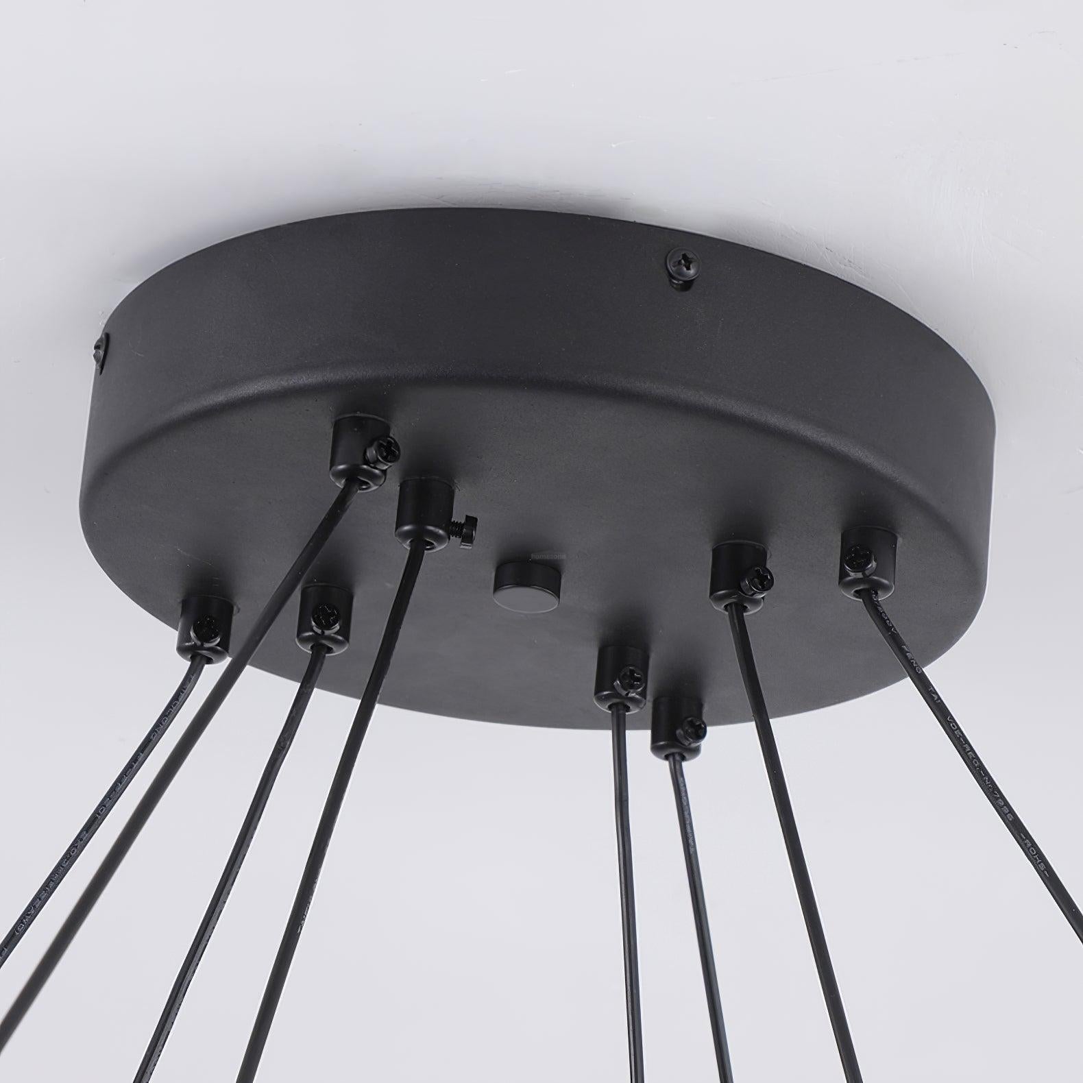 Hanging LED Chandelier ∅ 15.7″-Sylvia Space