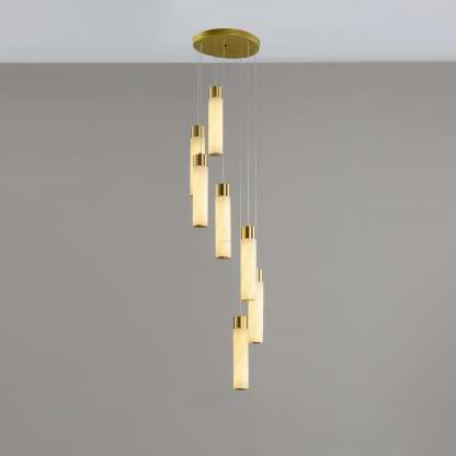 Celestial Alabaster Cascade Chandelier with 5/7/9/12/16/18/24/32 heads-Sylvia Space
