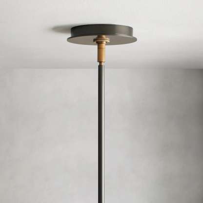 Daphne Round Linen Chandelier 48" 60"D