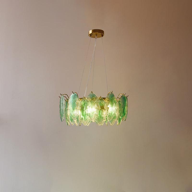 Maple Leaf Type Glass Chandelier-Sylvia Space
