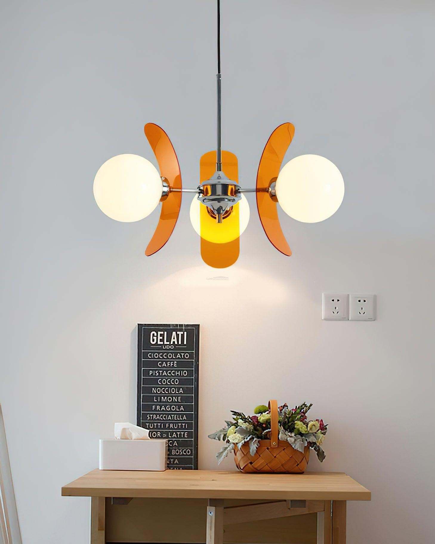 Phosphorescent Chandelier with3/5/6/8 heads-Sylvia Space