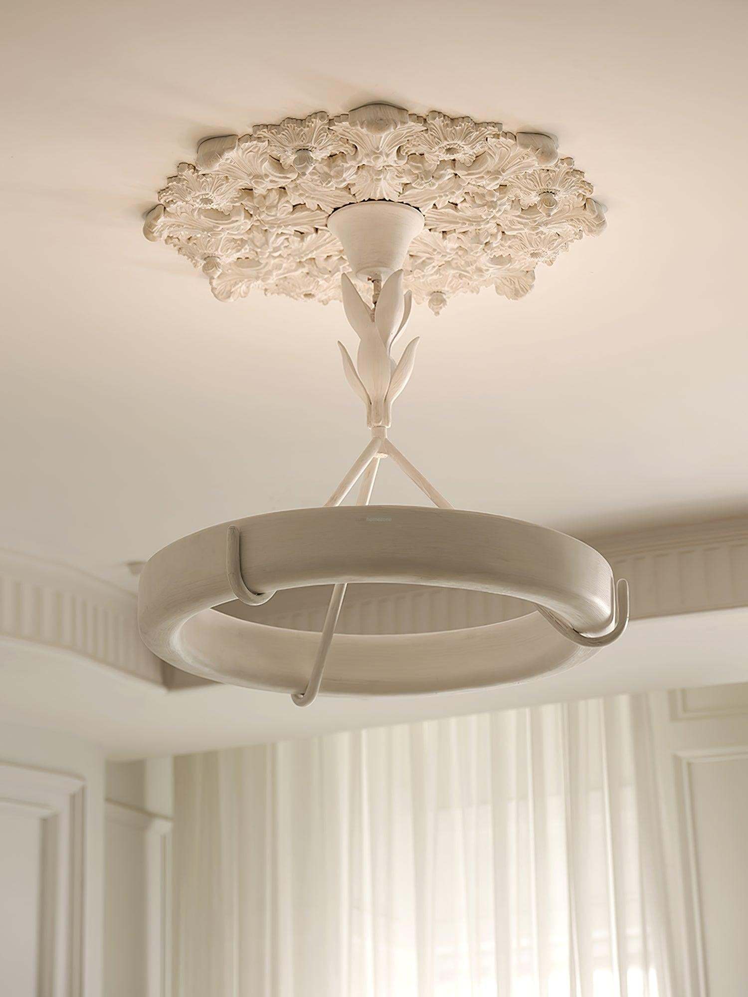 Tinsley Plaster Chandelier ∅ 23.6″/31.5''-Sylvia Space