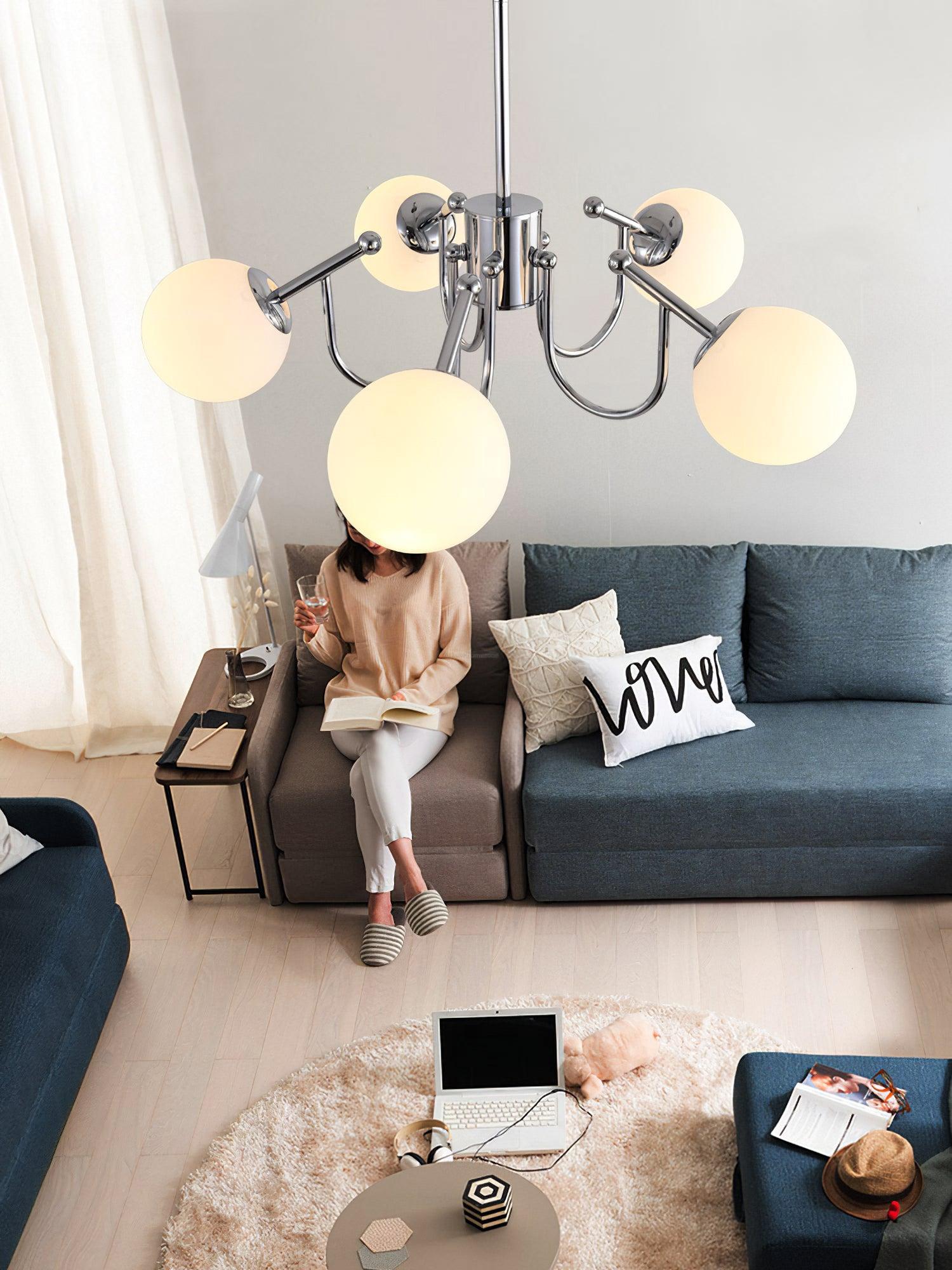 Bianca Chandelier with 3/5/6 heads-Sylvia Space