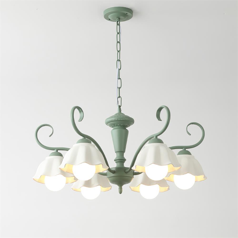 Savoy Flower Chandelier with 3/6/8 heads-Sylvia Space