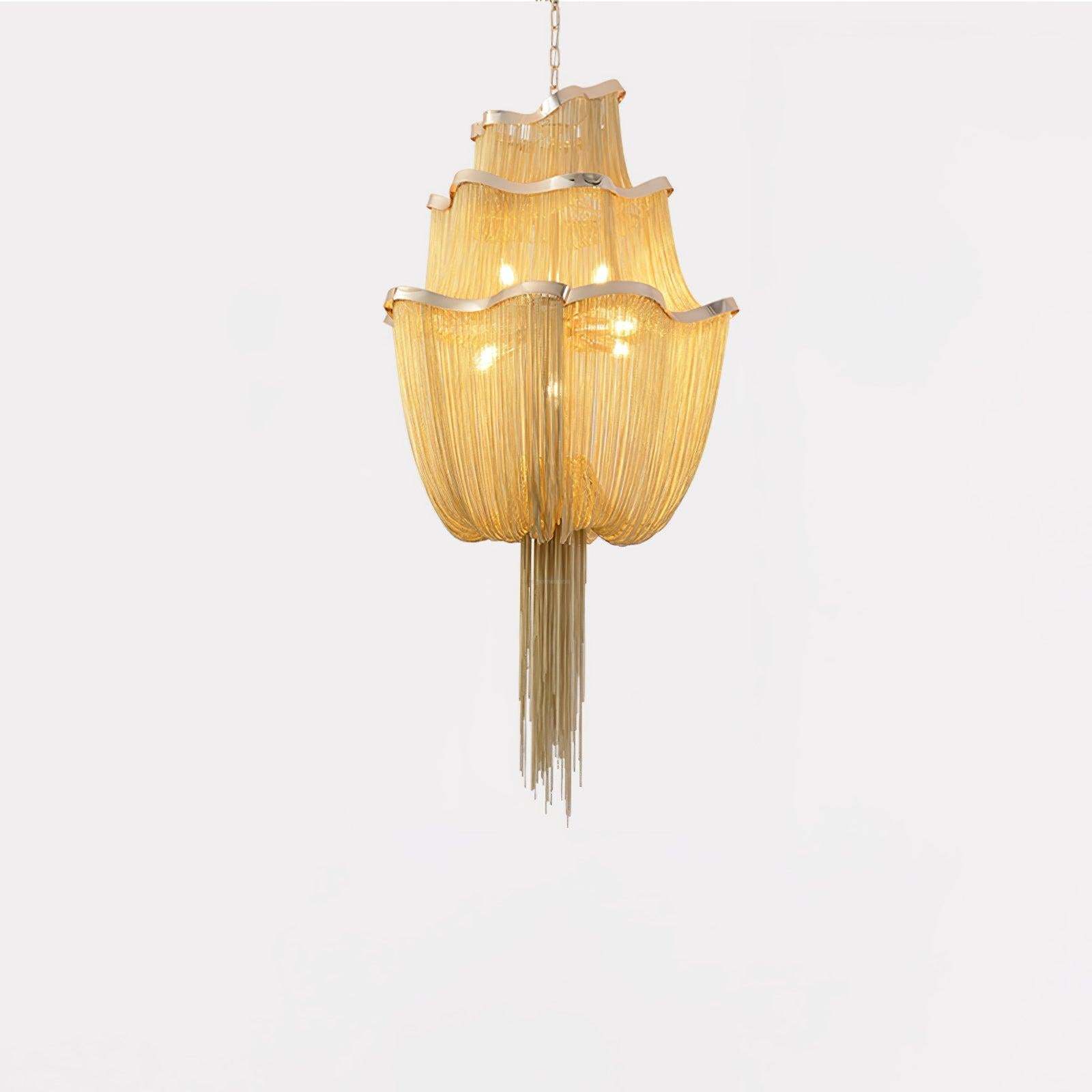 Shimmering Chandelier with Chains-Sylvia Space