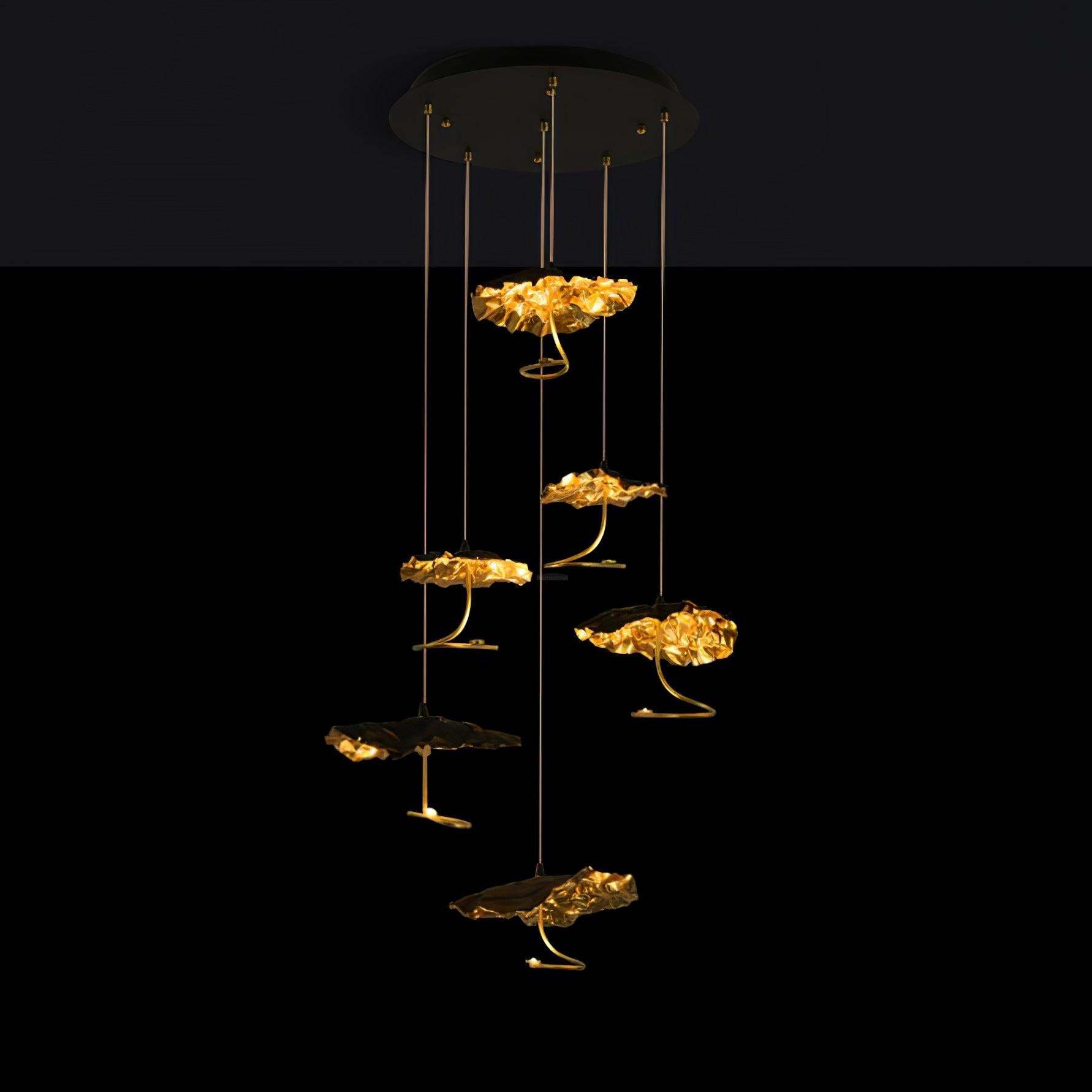 Brass Aviary Constellation Chandelier with 1/3/6/10/17/22 heads-Sylvia Space
