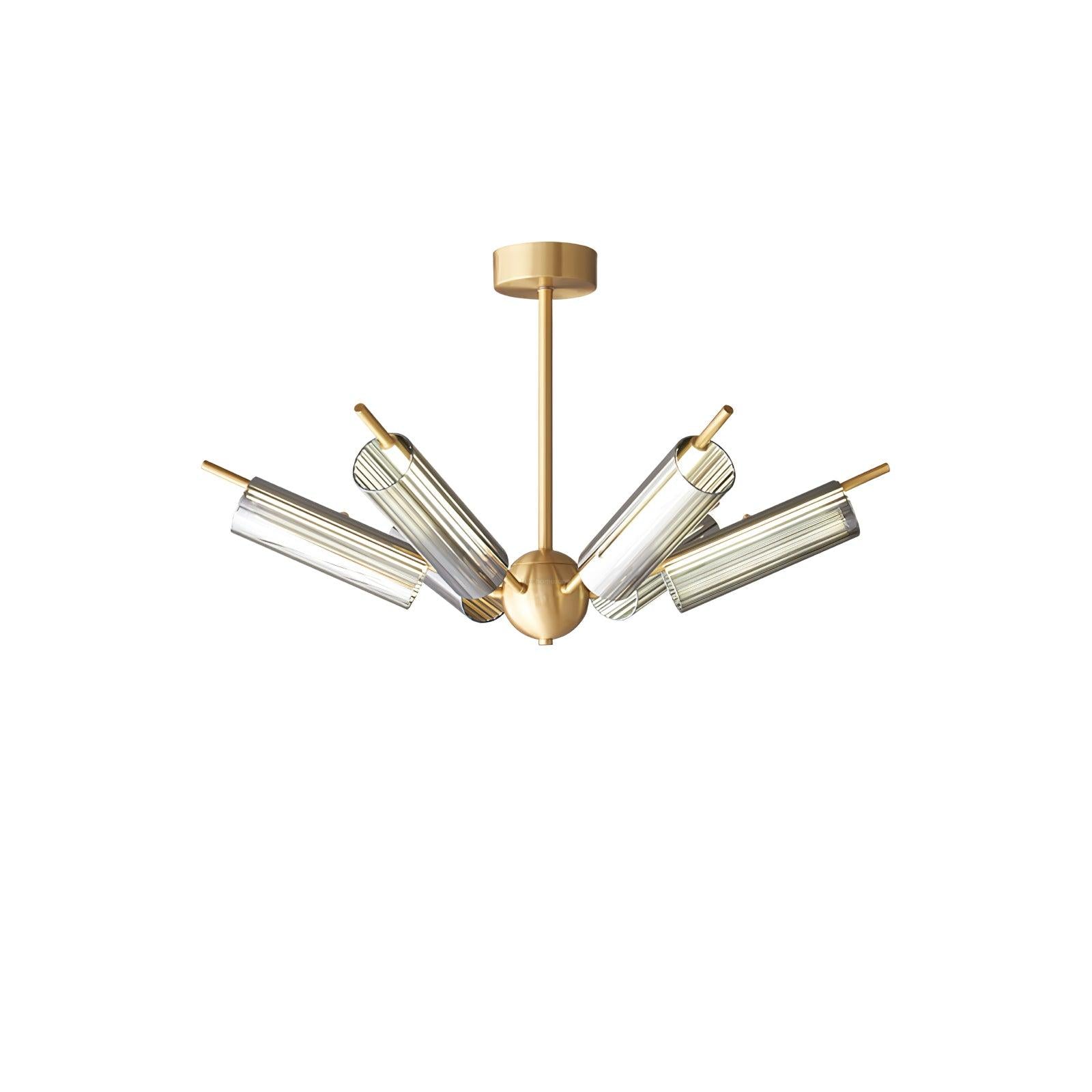 Sputnik Brass Chandelier with 6/8/10 heads-Sylvia Space