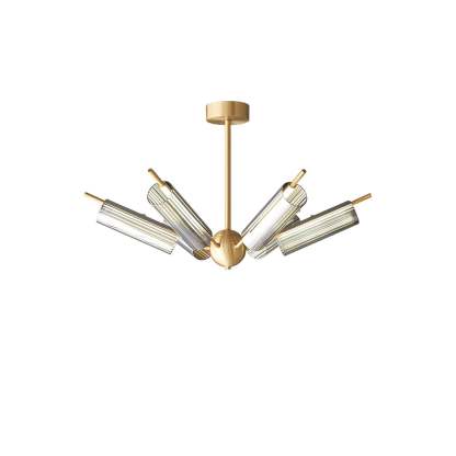 Sputnik Brass Chandelier with 6/8/10 heads-Sylvia Space