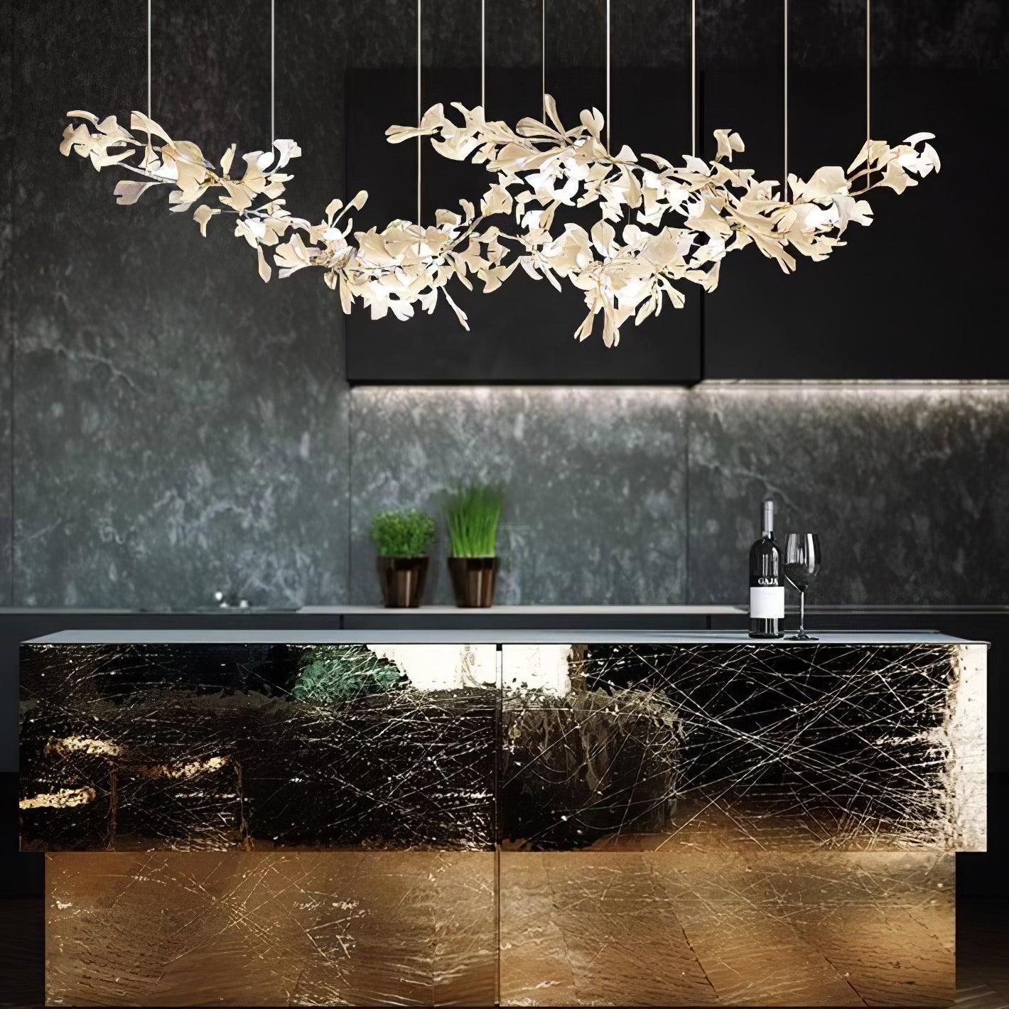 Gingko Chandelier with Double Layer Combination-Sylvia Space