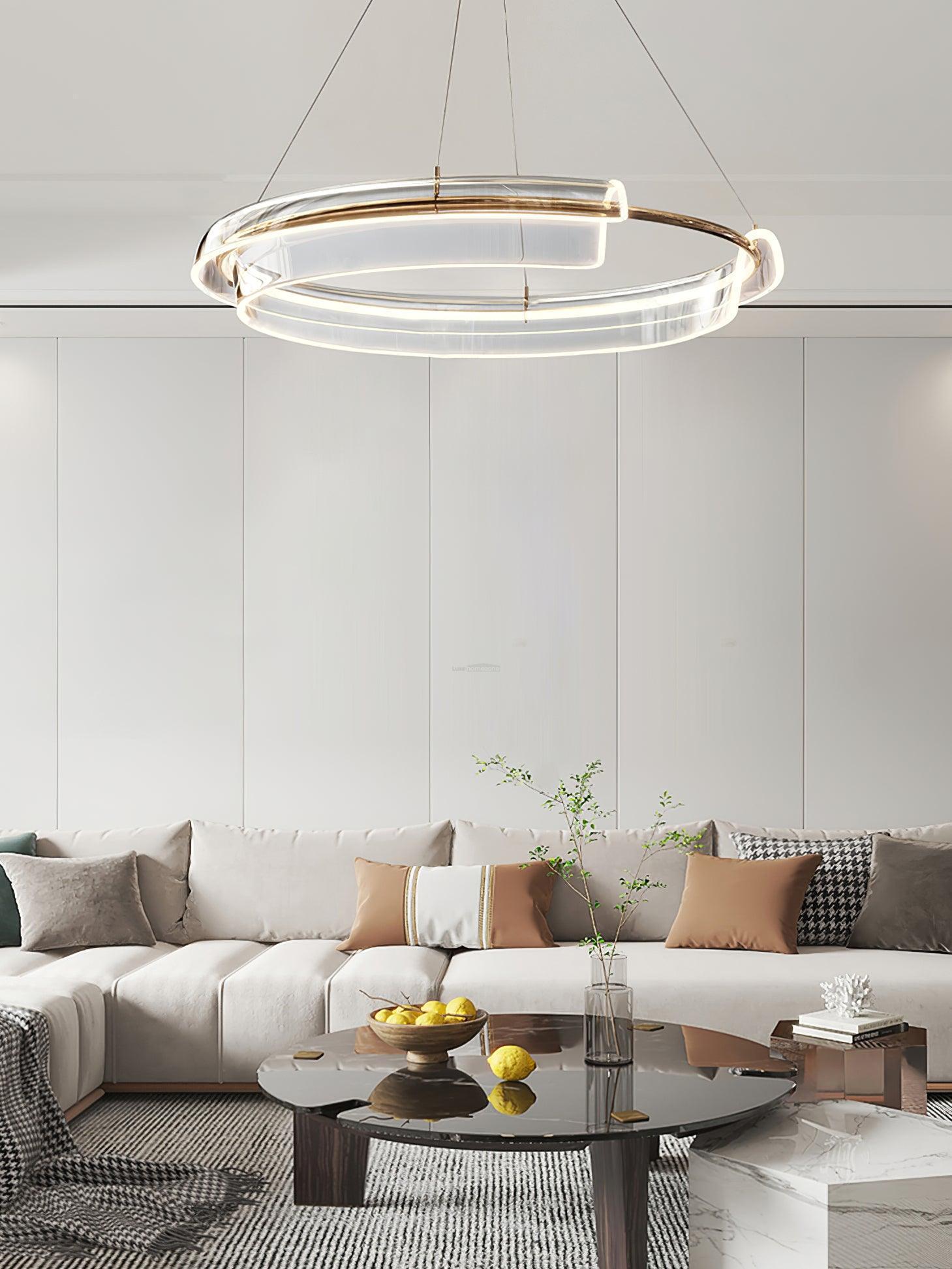 Solstice LED Chandelier ∅ 23.6″-Sylvia Space