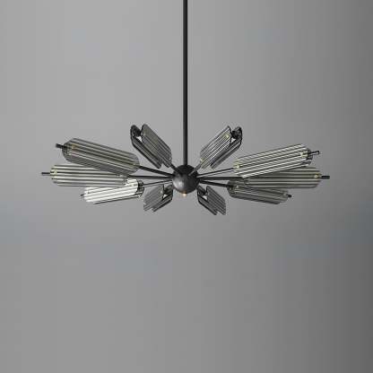 Sputnik Brass Chandelier with 6/8/10 heads-Sylvia Space