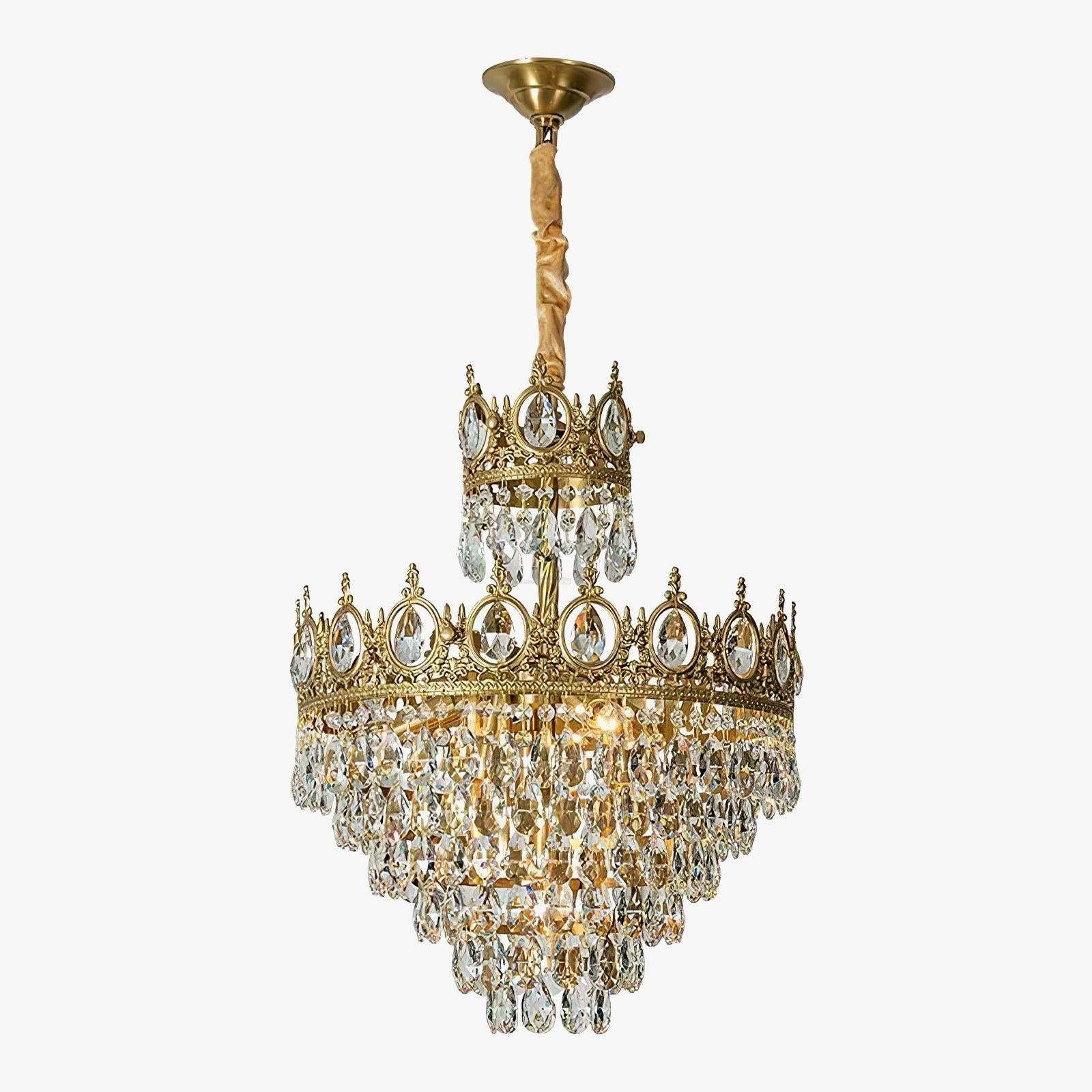 Vintage Crystal Chandelier-Sylvia Space