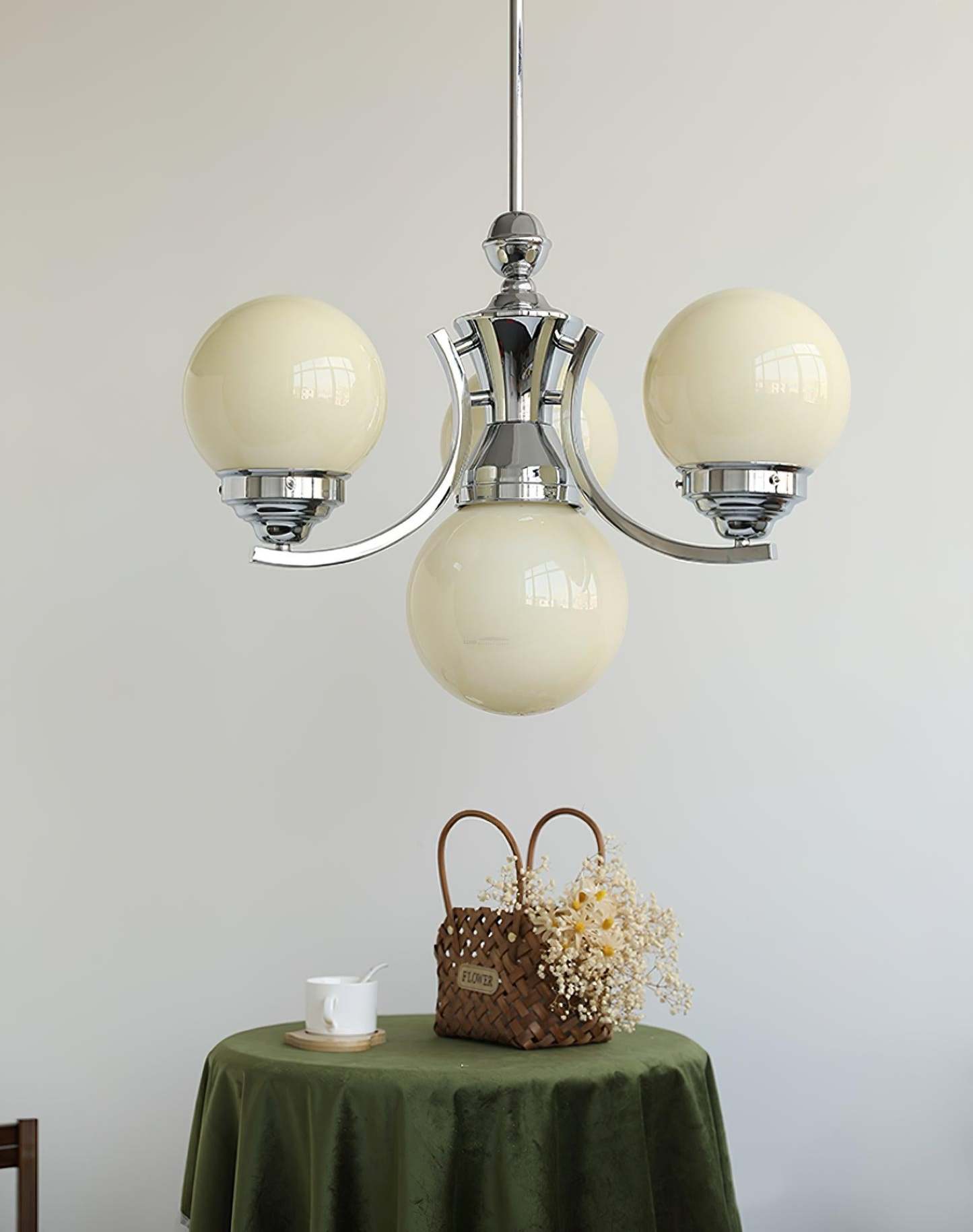 Dewdrop Globe Chandelier ∅ 21.7″-Sylvia Space