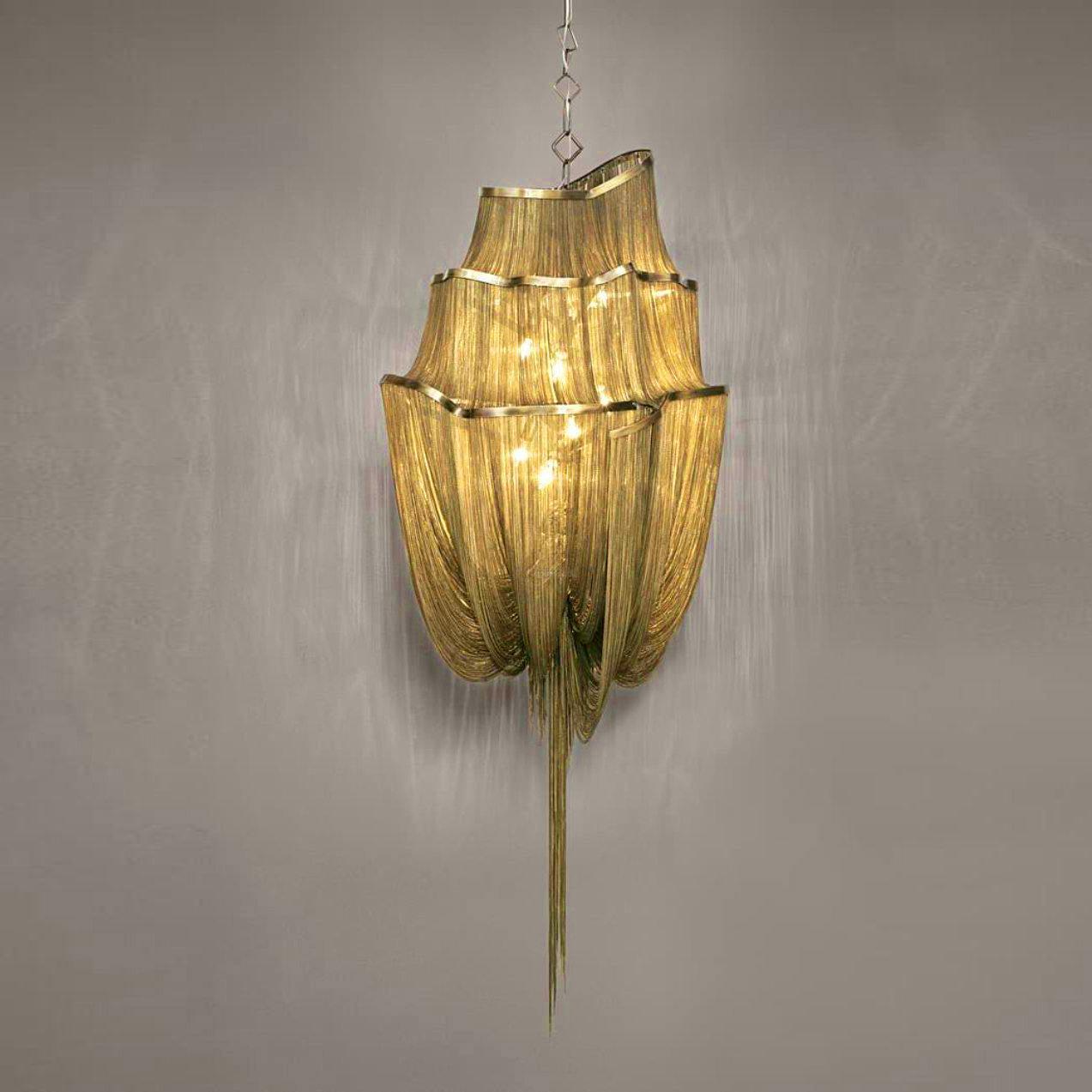 Shimmering Chandelier with Chains-Sylvia Space