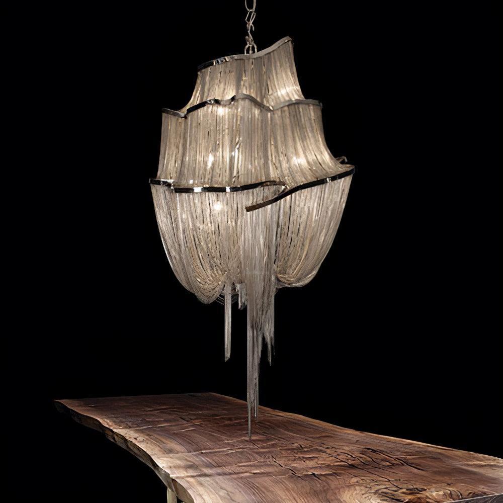 Shimmering Chandelier with Chains-Sylvia Space
