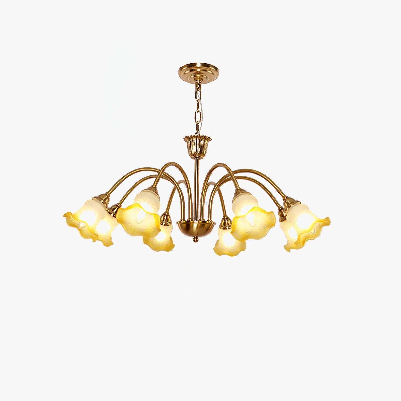 Morning Glory Chandelier ∅ 24.4″-Sylvia Space