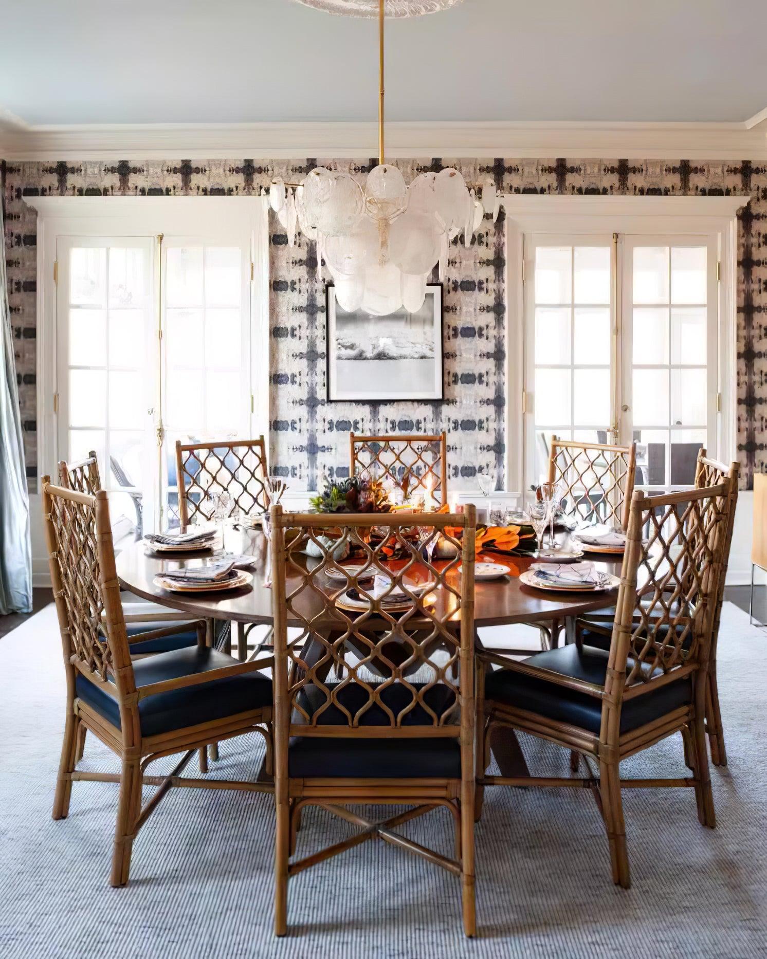 Brass Discs Cascading Round Chandelier-Sylvia Space