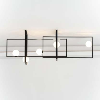 Mondrian Glass Ceiling Light L 47.2″-Sylvia Space