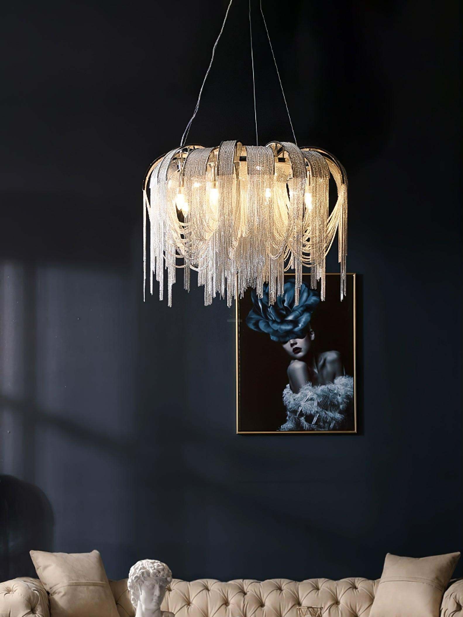 Length Chains Chandelier ∅ 23.6″-Sylvia Space