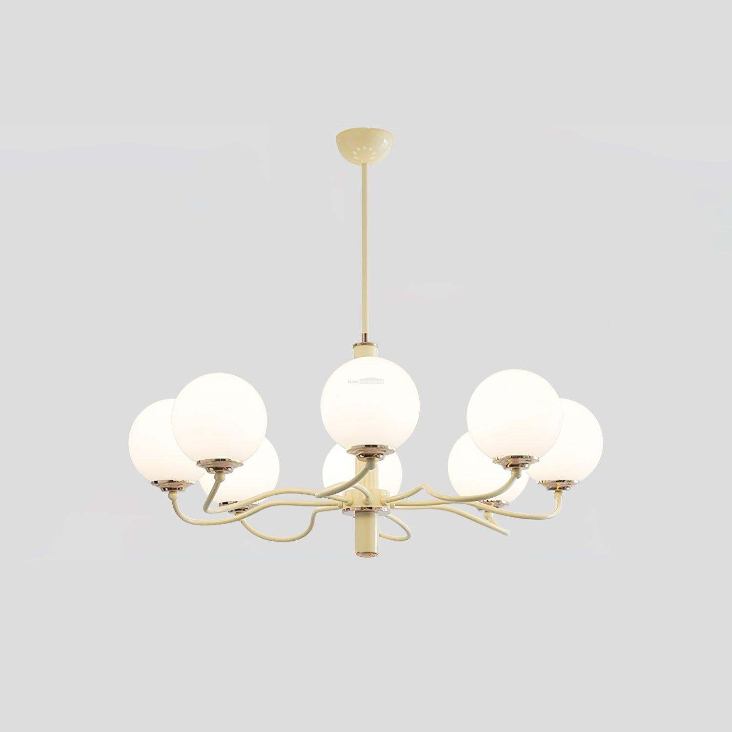 Radiant Globe Chandelier with 3/6/8 heads-Sylvia Space