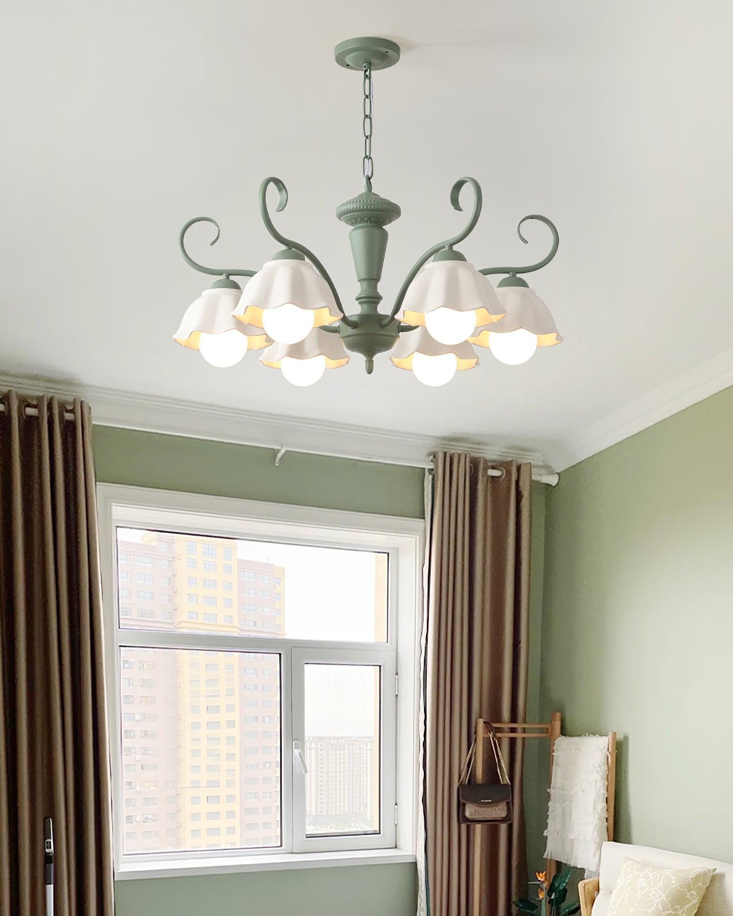 Savoy Flower Chandelier with 3/6/8 heads-Sylvia Space