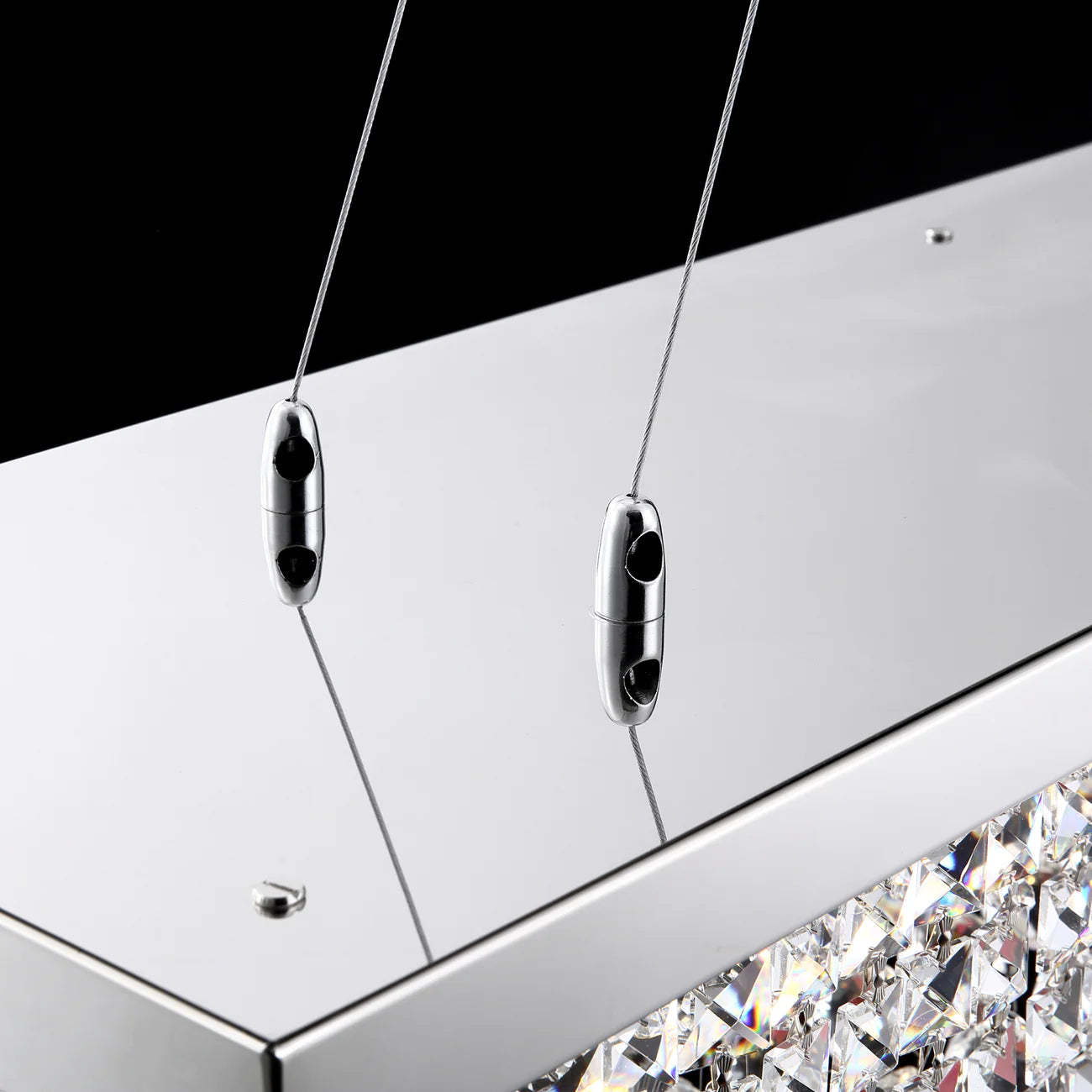 47" Crystal Dining Room Chandelier-Sylvia Space