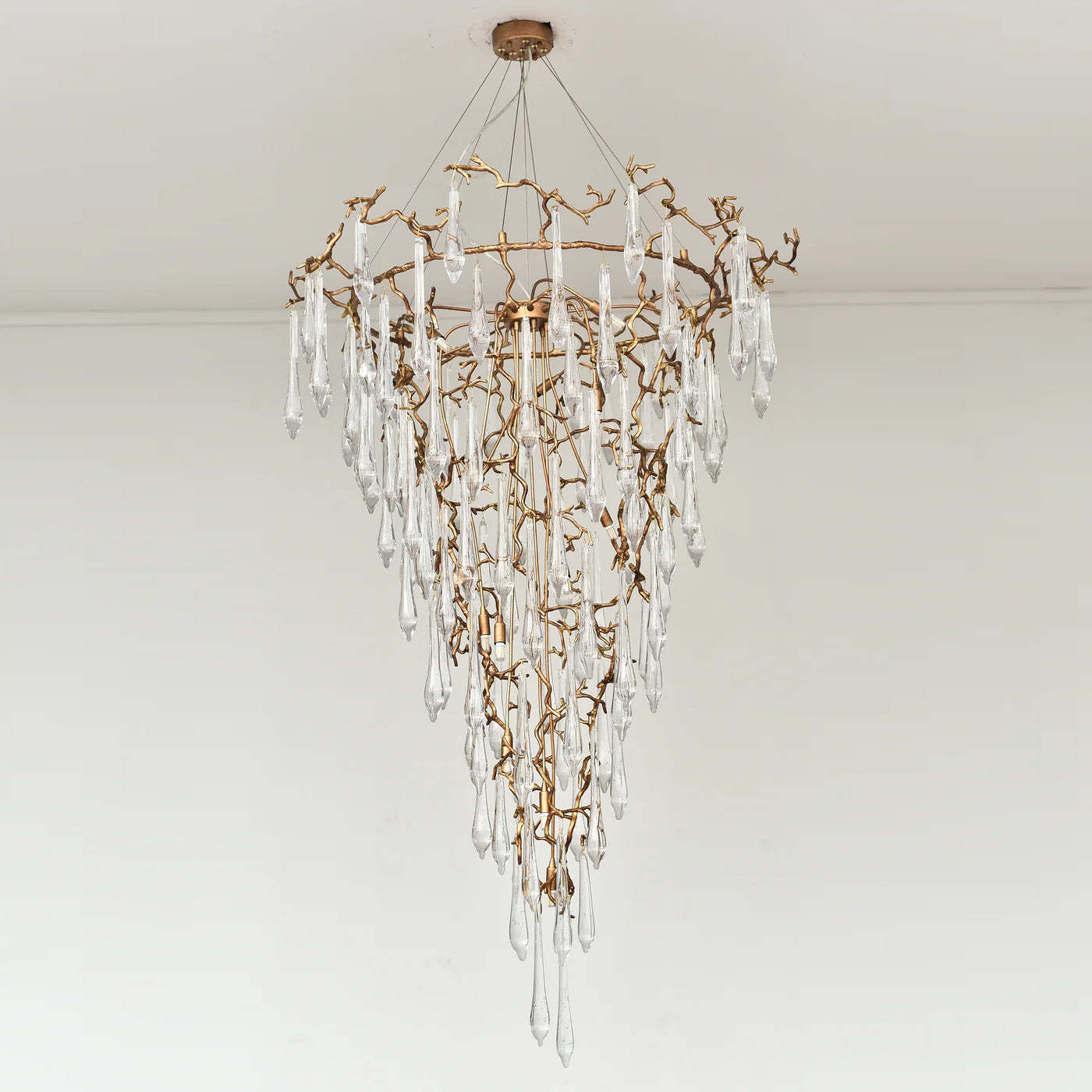 Round Foyer Droplet Chandelier-Sylvia Space