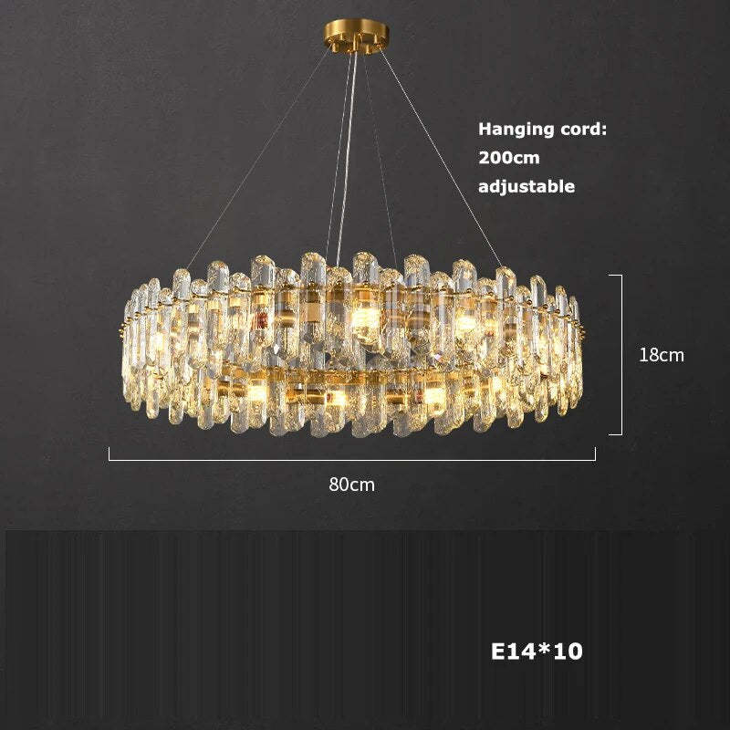 Marini Crystal Chandelier-Sylvia Space