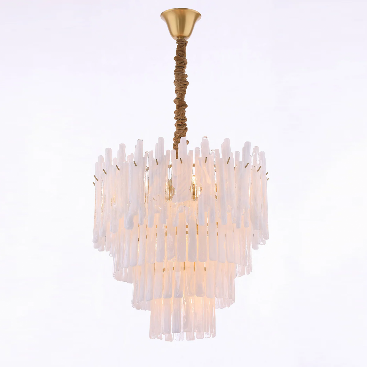 Blanch Cascading Murano Glass Chandelier-Sylvia Space