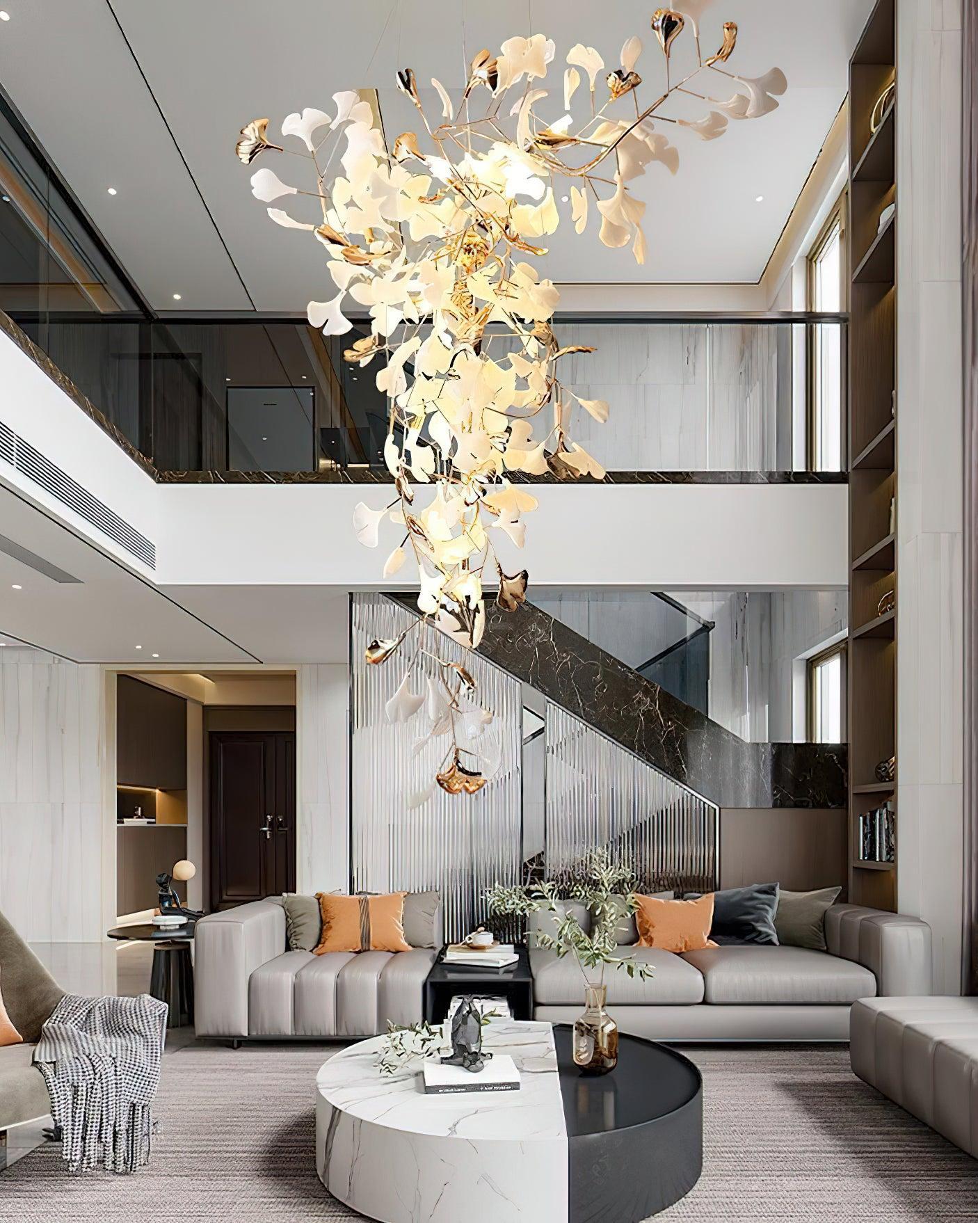 Ginkgo Tip Tlying Chandelier with 2 models-Sylvia Space