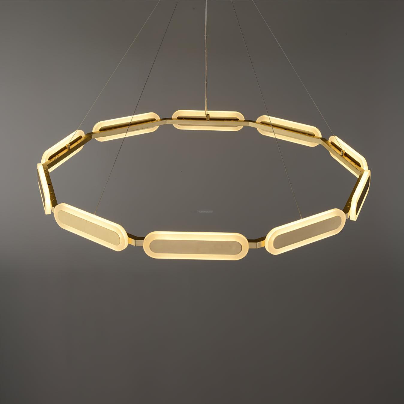 Swirl Chandelier ∅ 27.7″-Sylvia Space
