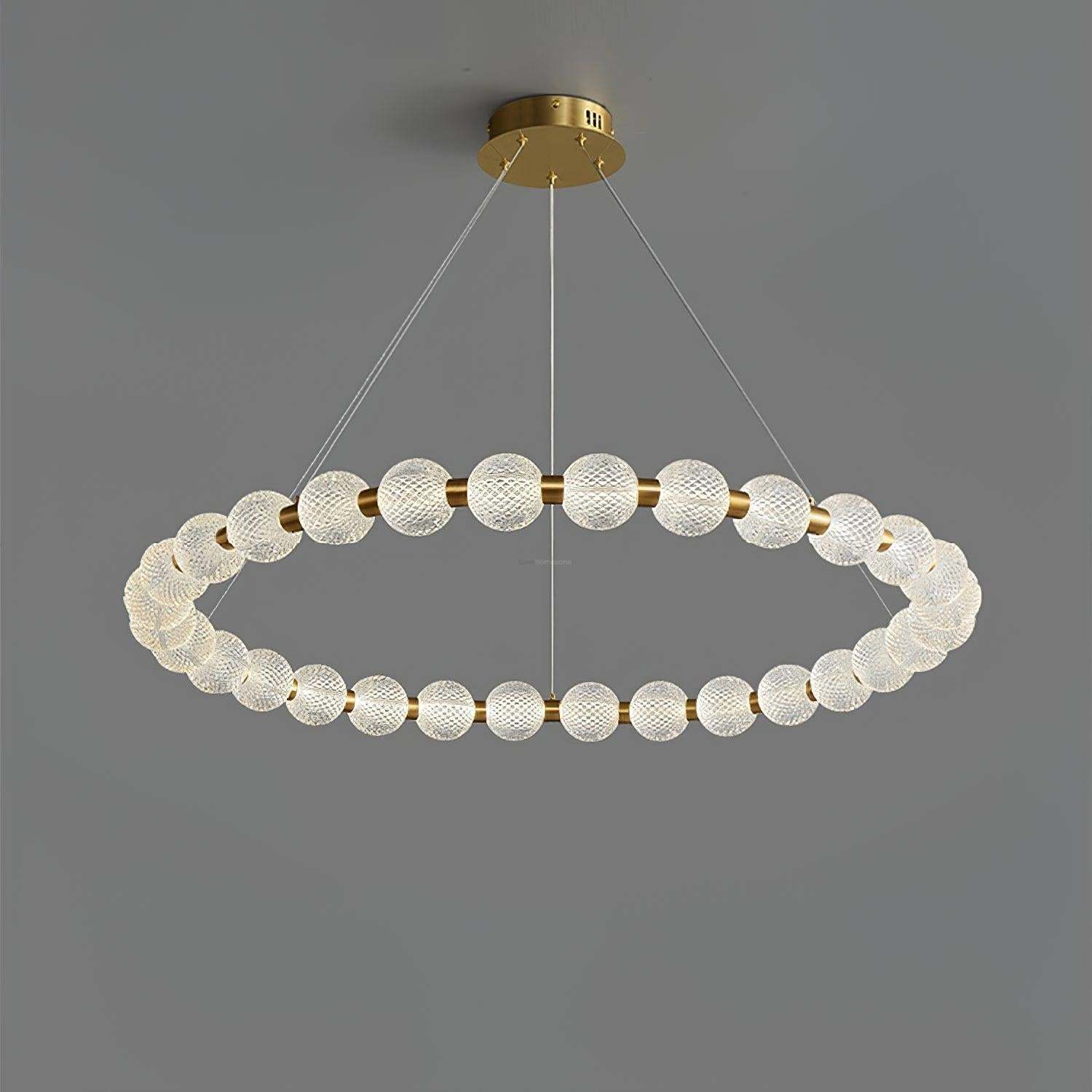 Pearl Ring Chandelier-Sylvia Space