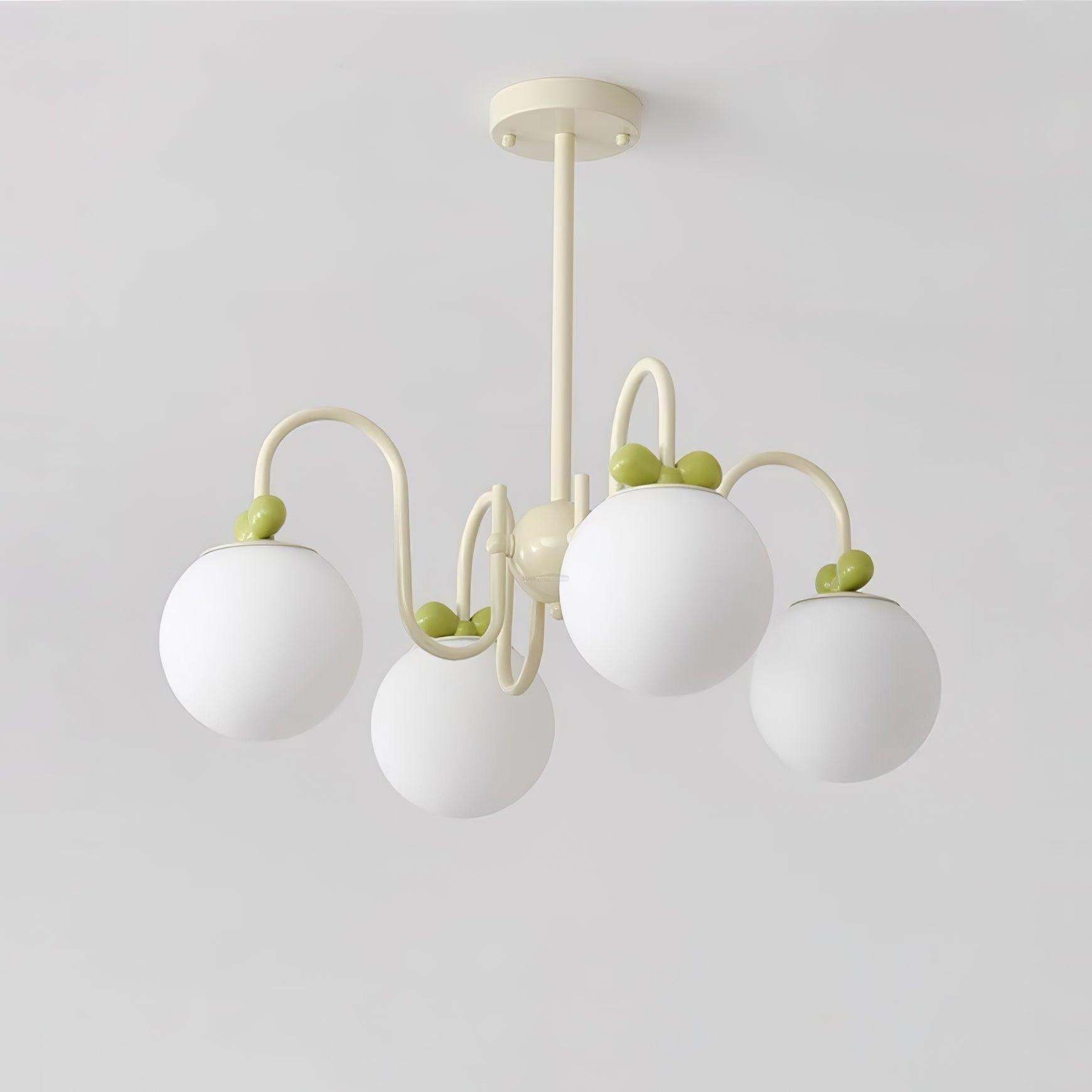 Cream Cherry Chandelier with 4/5/6/8 heads-Sylvia Space