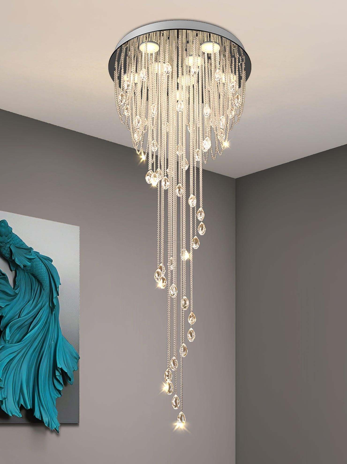 Classic Symphony Spiral Round Chandelier-Sylvia Space
