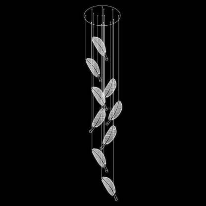 Leaf LED Chandelier ∅ 15.7″-Sylvia Space